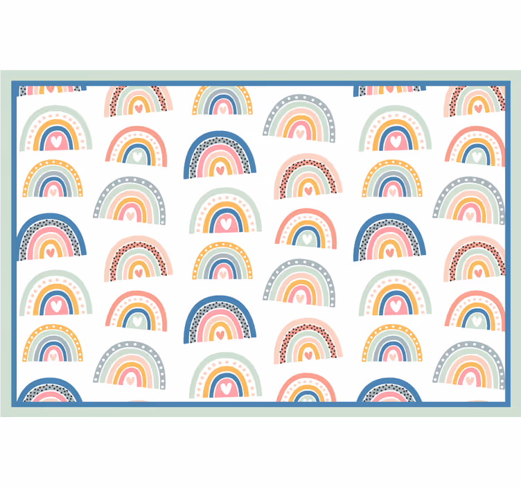 Roleta do detskej izby s farebným minimalistickým vzorom dúh - Tenstickers