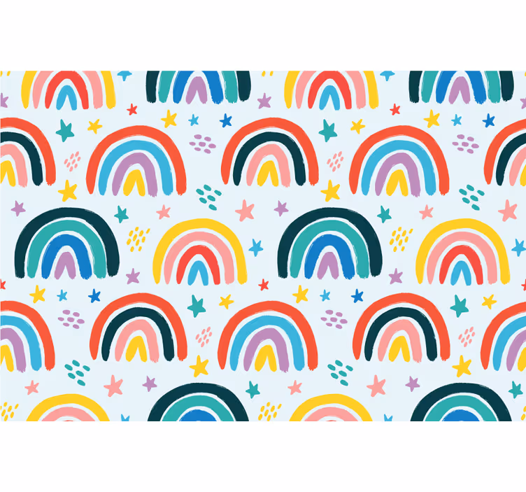 Roleta do detskej izby s farebnými dúhami - Tenstickers