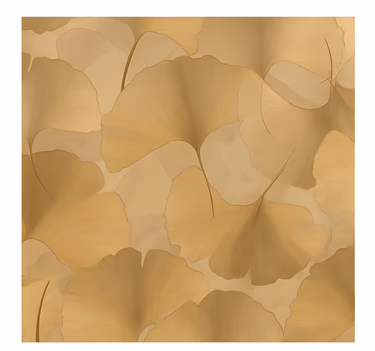 Roleta do kuchyne zlatý ginko prekrytie - Tenstickers