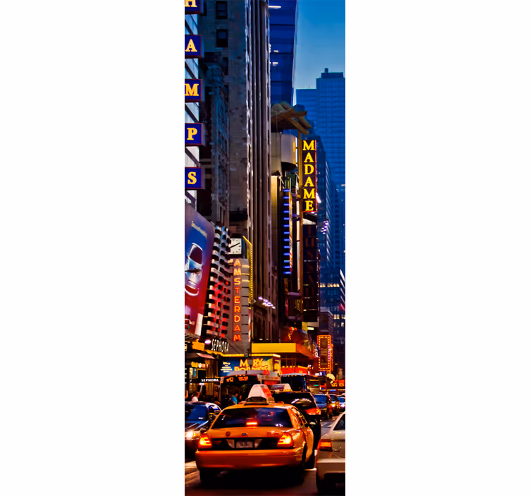 Roleta do kuchyne dekoratívna fólia times square - Tenstickers