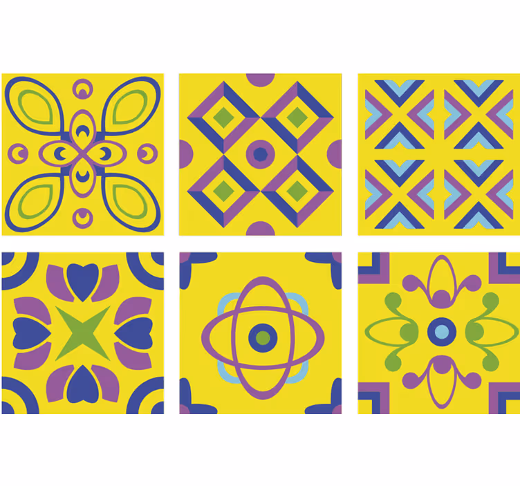 Roleta do kuchyne psychedelické symetrie - Tenstickers