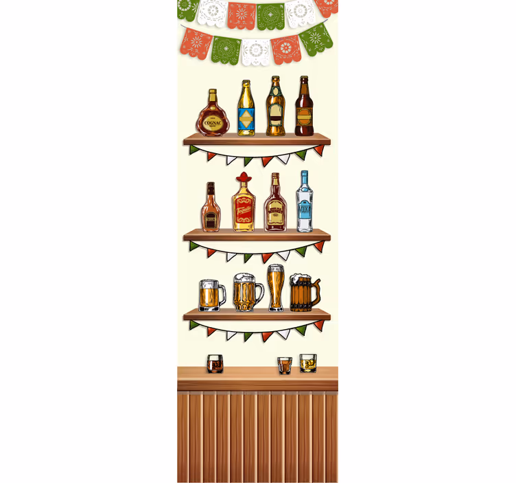 Roleta do kuchyne dekoratívny vinyl tequila - Tenstickers