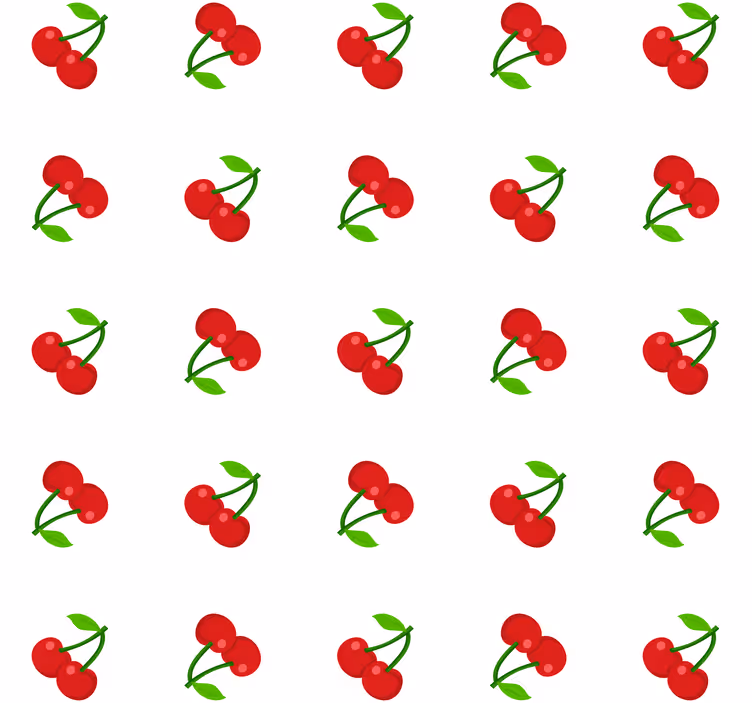 Roleta do kuchyne čerešňové konfety - Tenstickers