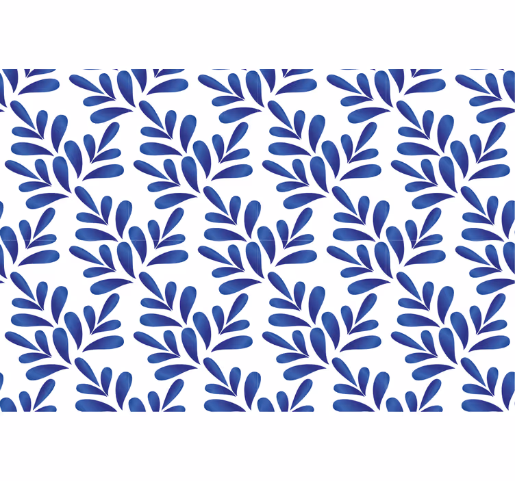 Modrá roleta z modrej porcelány - Tenstickers