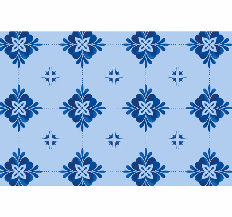 Modrá roleta s točenými dlaždicami - Tenstickers