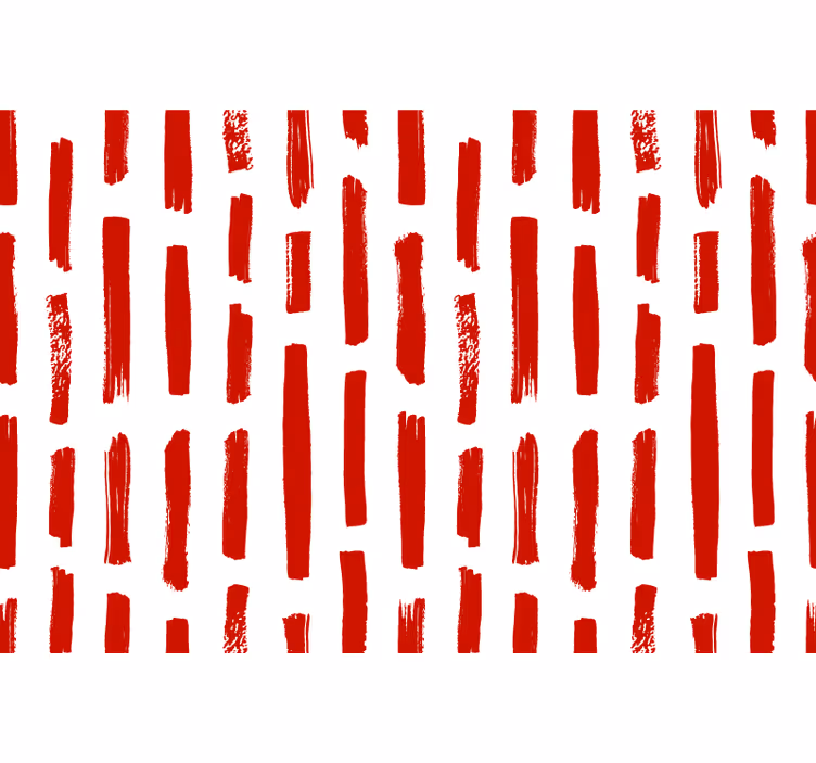 Červená roleta s červenobielym pruhom - Tenstickers