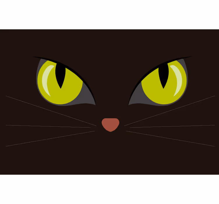Čierna roleta desivá čierna mačka na halloween - Tenstickers