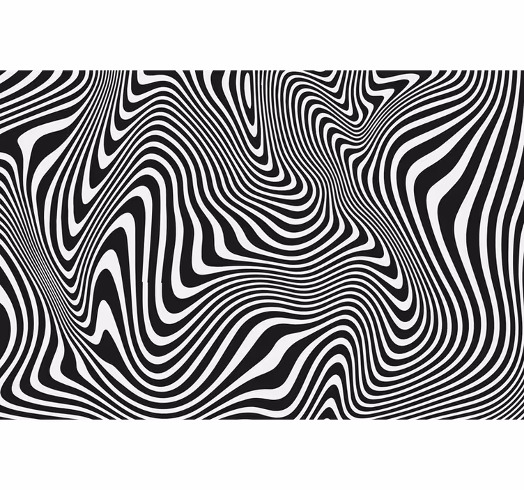 Čierna roleta s 3d efektom zebra - Tenstickers