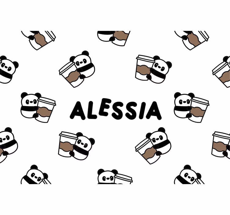 Sivá roleta menovaných pand - Tenstickers