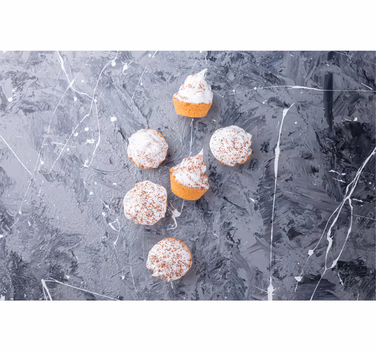 Sivá roleta krémové cupcakes - Tenstickers