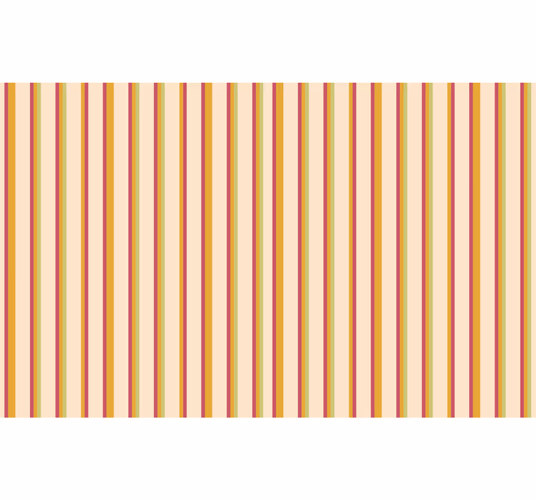 Oranžová roleta s retro pastelovými pruhmi - Tenstickers
