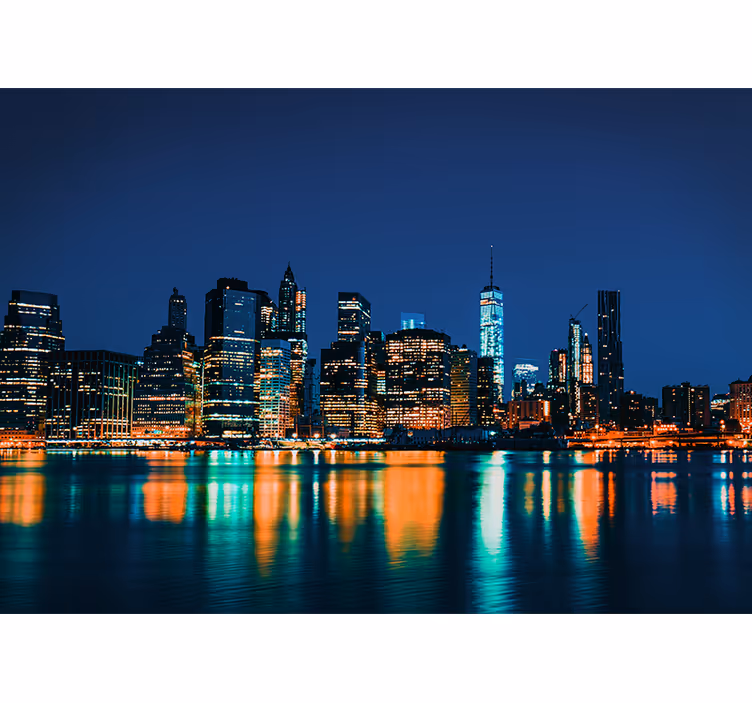 Roleta do izby new york nočná panoráma - Tenstickers