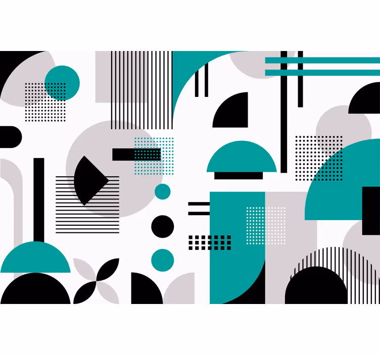 Roleta do izby moderné geometrické tvary - Tenstickers