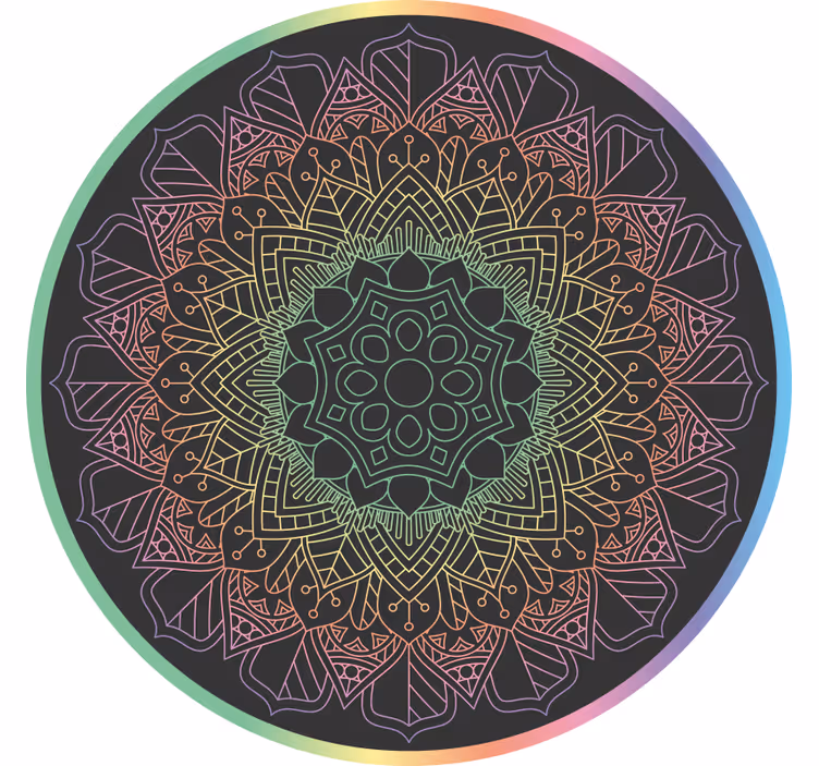 Roleta do izby dúhová mandala - Tenstickers