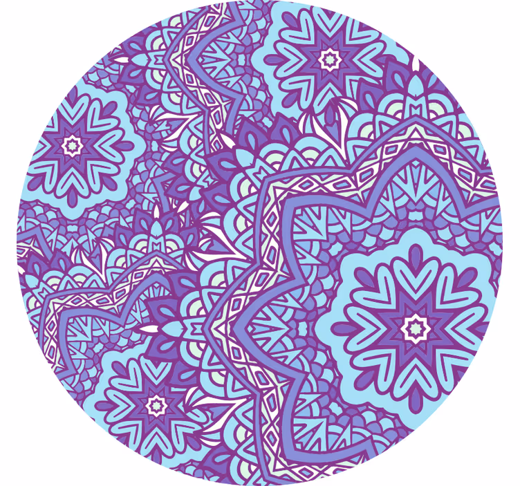 Roleta do izby modro-fialová mandala - Tenstickers