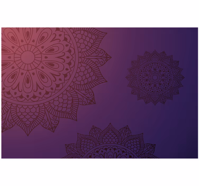 Roleta do izby jasná modrá mandala - Tenstickers
