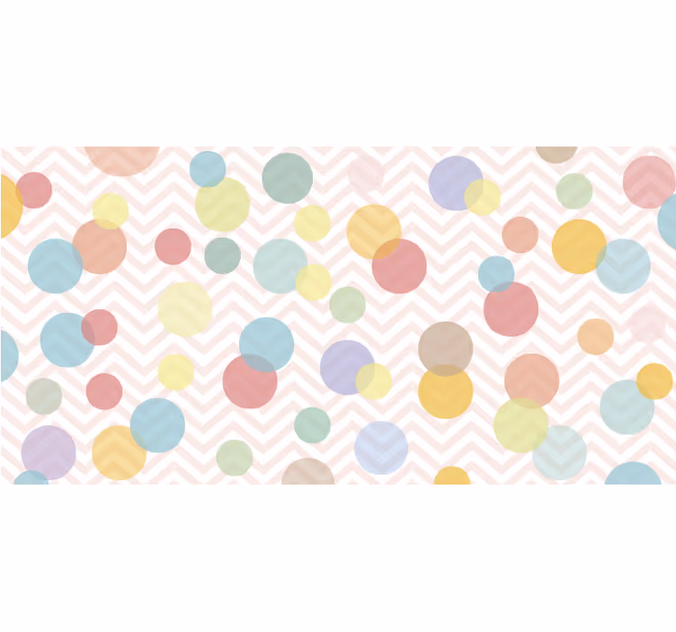 Roleta do detskej izby farebné bodky a chevron - Tenstickers