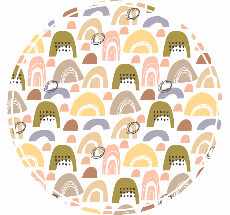 Roleta do detskej izby s nordickým dúhovým vzorom - Tenstickers