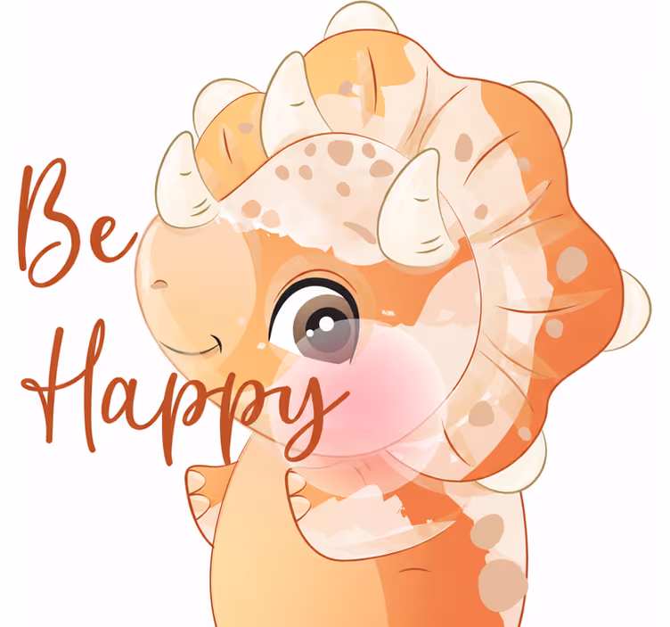 Roleta do detskej izby Šťastný severský dinosaurus - Tenstickers