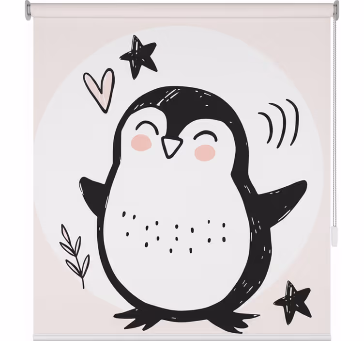 Roleta do detskej izby s roztomilým tučniačikom - Tenstickers