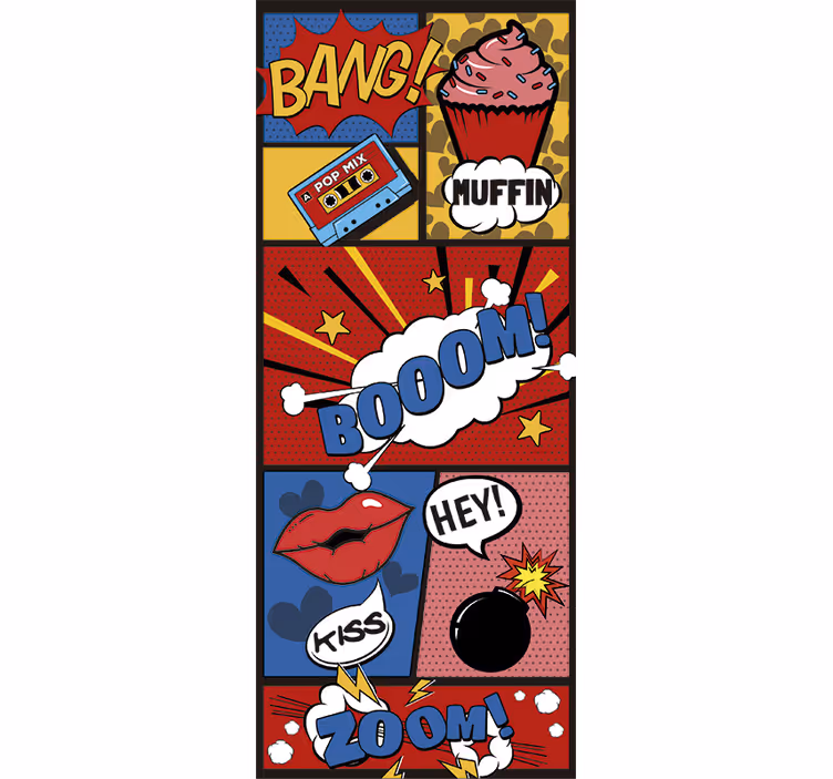 Roleta pre teenagera s komiksovým pop artom - Tenstickers