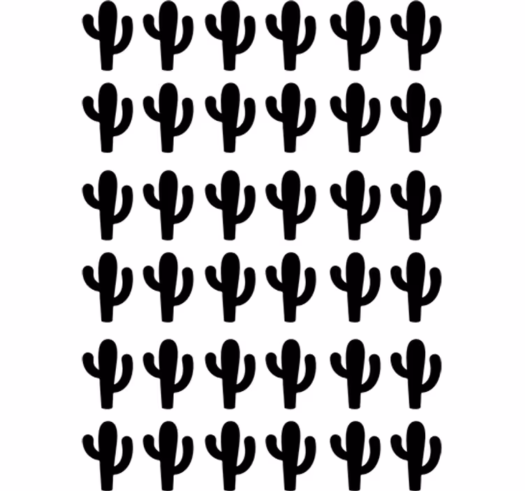 Roleta pre teenagera s nálepkami kaktusov - Tenstickers