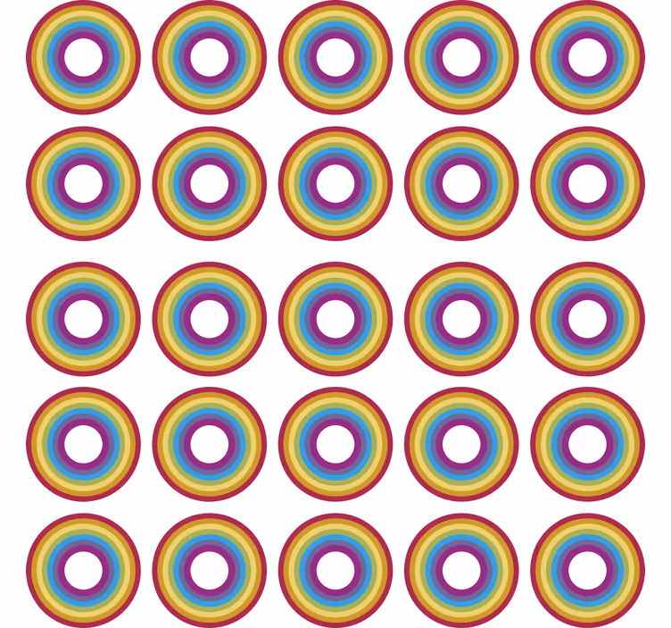 Roleta pre teenagera geometrická dúha - Tenstickers