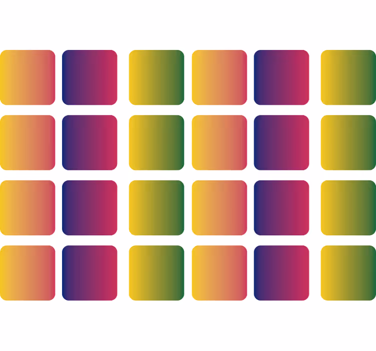 Roleta pre teenagera geometrické štvorce dúha - Tenstickers