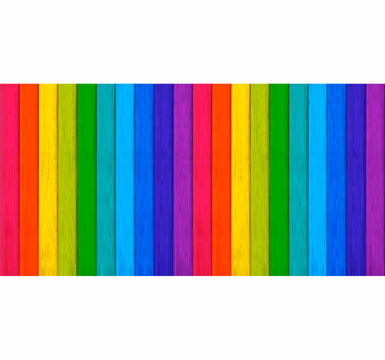 Roleta pre teenagera s realistickým dúhovým drevom - Tenstickers