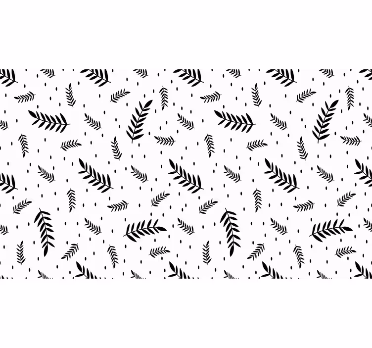 Biela roleta s čierno-bielymi listami - Tenstickers