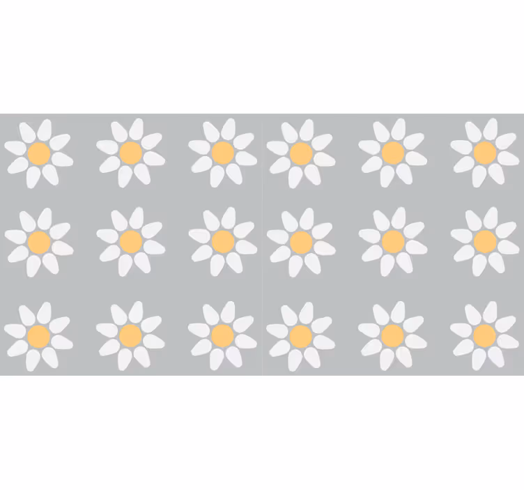 Kvetinová roleta s motívom sedmokrásky - Tenstickers