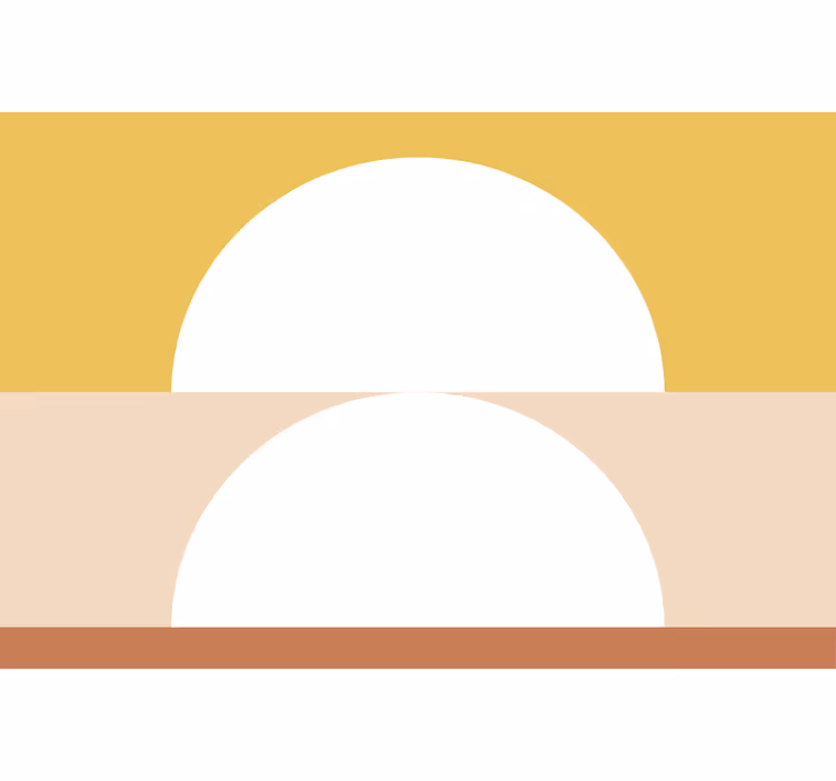Roleta do kancelárie geometrické umenie s dvoma polkruhmi - Tenstickers