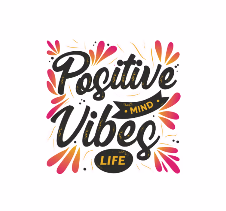 Roleta do kancelárie pozitívne myslenie pozitívne vibrácie - Tenstickers