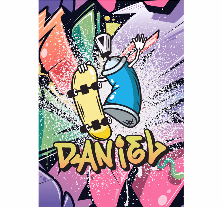 Roleta pre teenagera s vlastným graffiti plagátom - Tenstickers