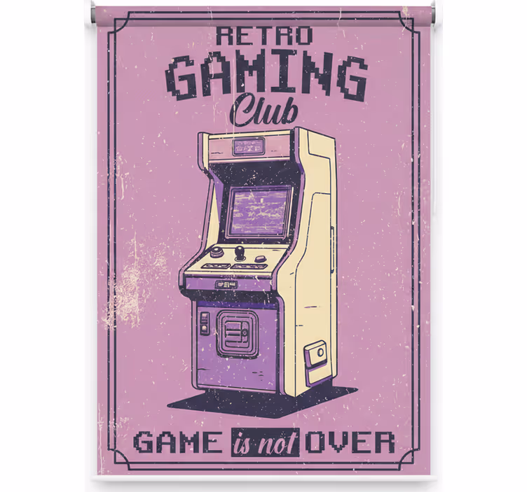 Roleta pre teenagera herný retro klub - Tenstickers