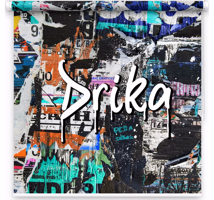 Roleta pre teenagera s graffiti nápisom - Tenstickers