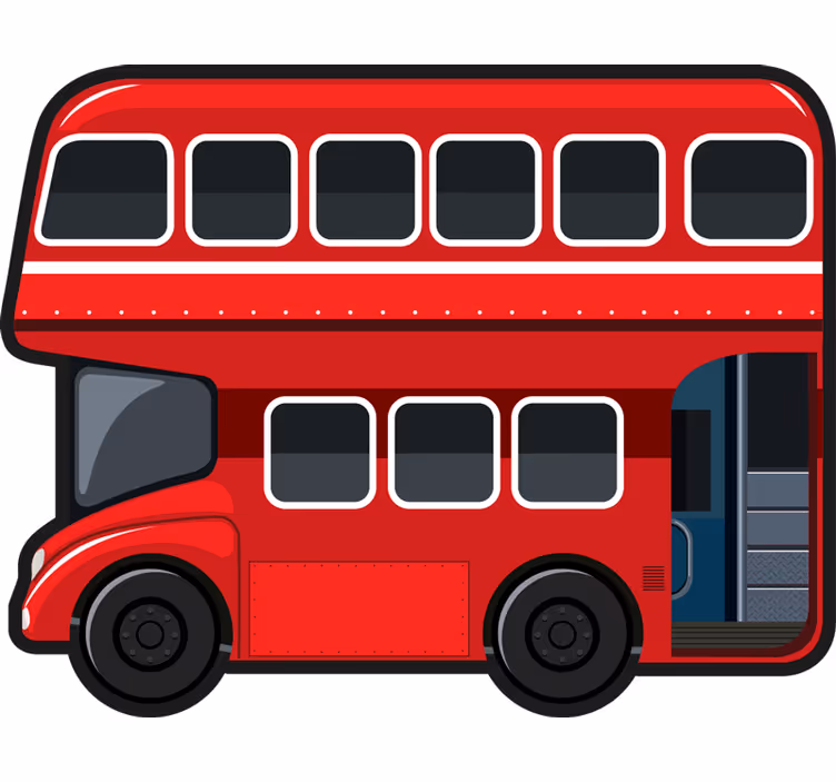 Zábavná roleta londýnskeho autobusu - Tenstickers