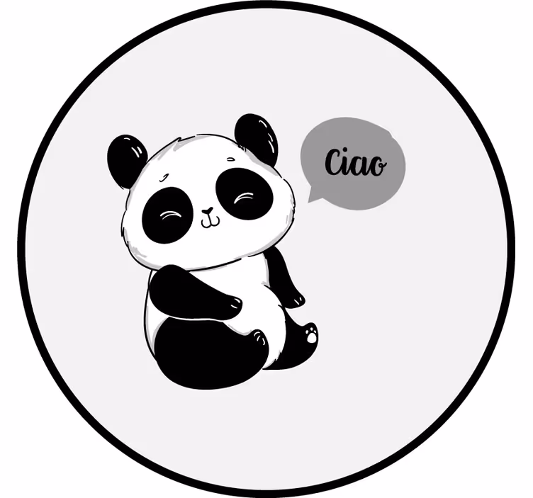 Zábavná roleta šťastná panda - Tenstickers