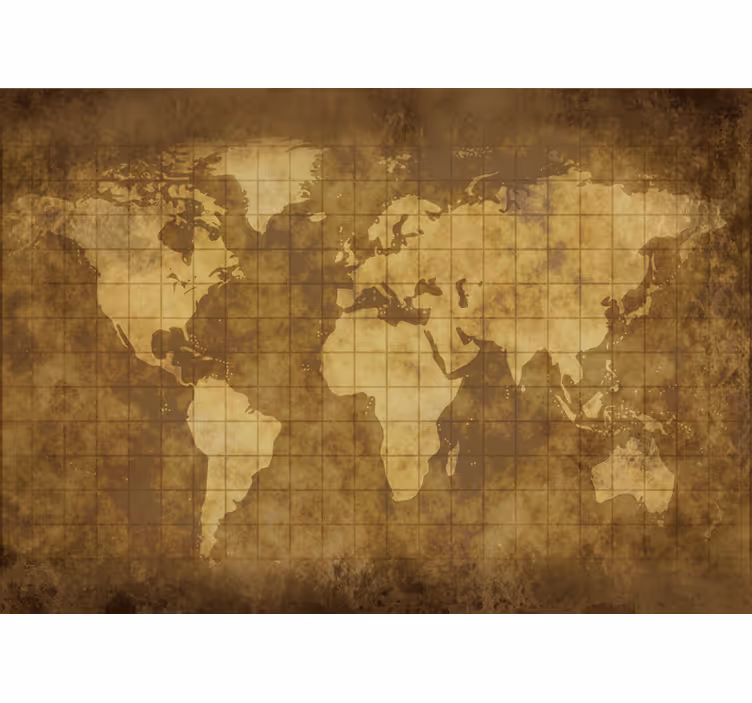 Roleta mapa sveta detský vintage fotomurál - Tenstickers