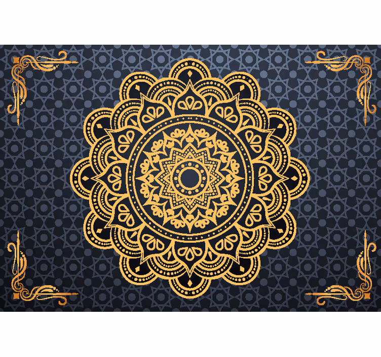 Zenová roleta zlatá mandala fotomurál - Tenstickers