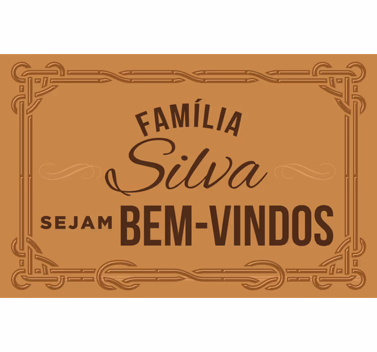 Hnedá roleta vítajúca rodinu - Tenstickers