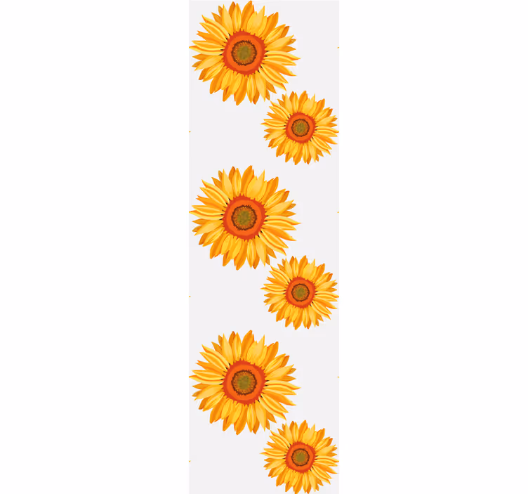 Oranžová roleta so štýlovými kvetmi - Tenstickers