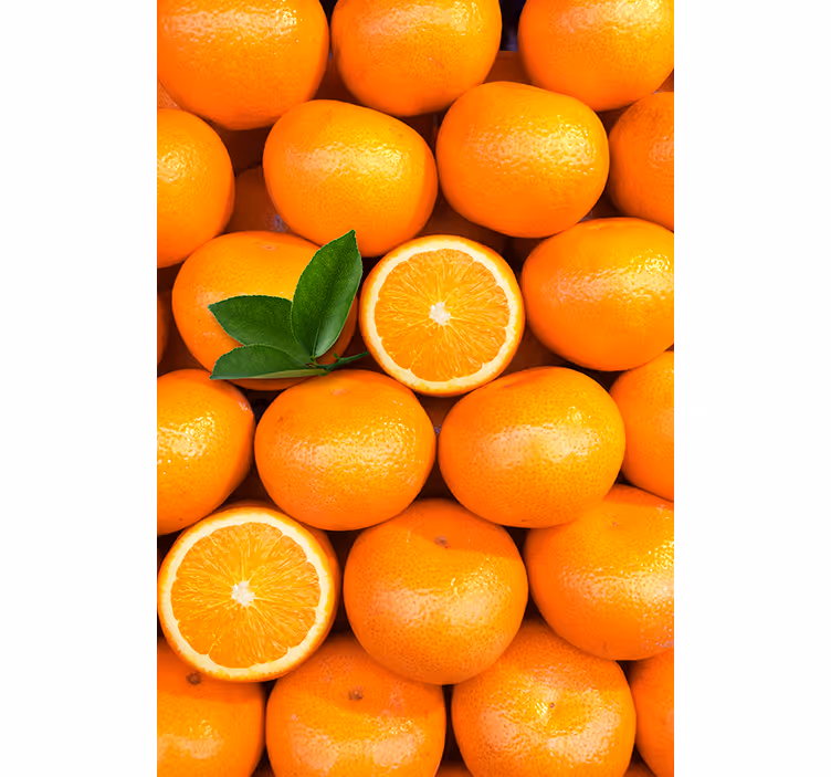 Oranžová roleta s pomarančmi - Tenstickers