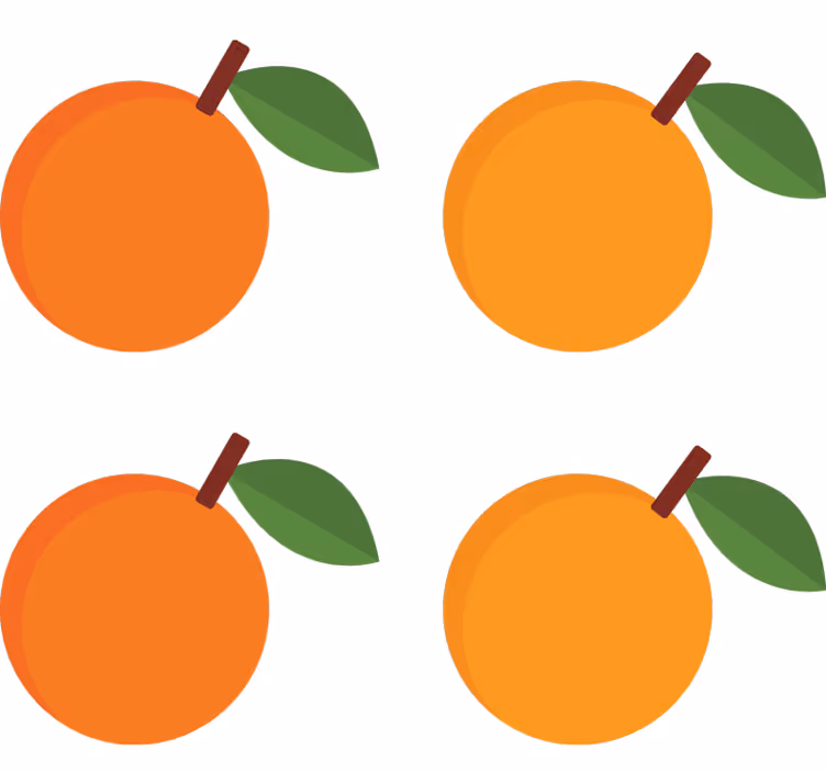 Oranžová roleta elegantné oranžové nálepky balík - Tenstickers