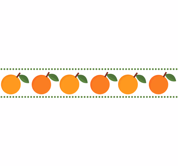 Oranžová roleta s elegantným okrajom - Tenstickers