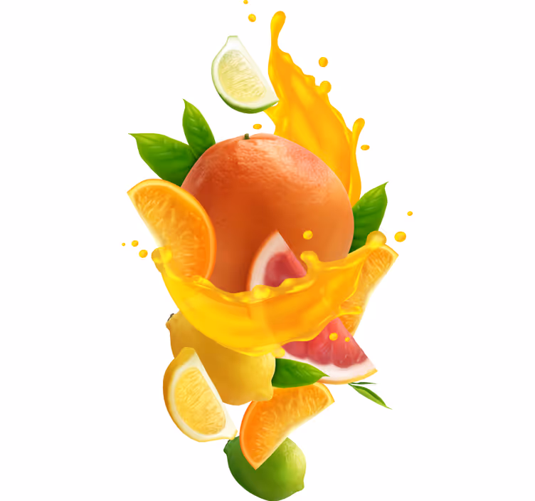 Oranžová roleta ovocná explózia - Tenstickers