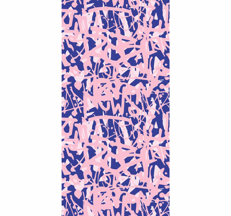 Roleta pre teenagera s ružovo-fialovým graffiti vzorom - Tenstickers