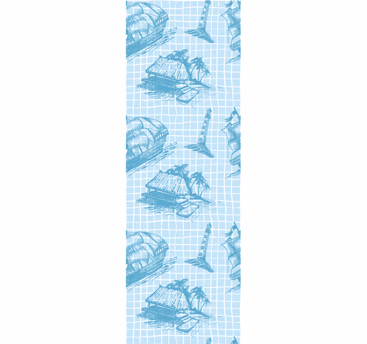 Klasická roleta s dizajnom vzoru westwind toile - Tenstickers