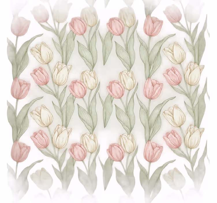 Roleta do kúpeľne šírka 110 tulipánov - Tenstickers