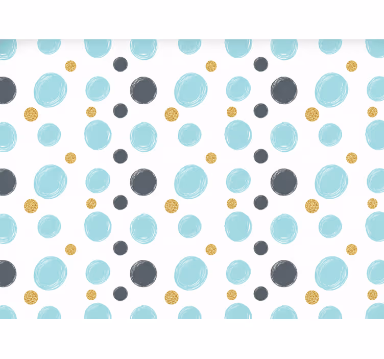 Roleta do kúpeľne 110 cm aqua kruhy - Tenstickers